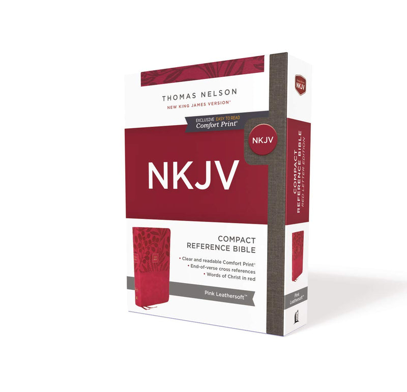 NKJV End-of-Verse Compact Reference Bible, Pink