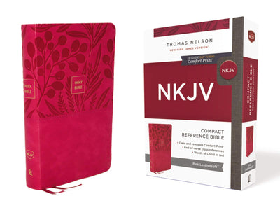 NKJV End-of-Verse Compact Reference Bible, Pink - Re-vived