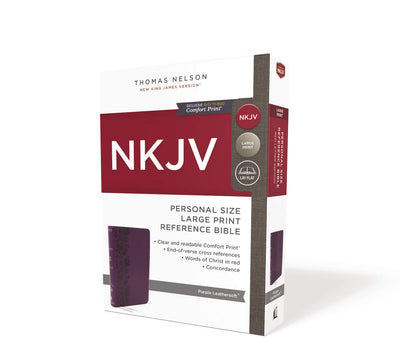 NKJV End-of-Verse Reference Bible, Personal Size, Purple
