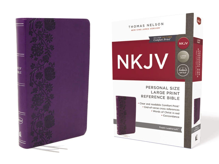 NKJV End-of-Verse Reference Bible, Personal Size, Purple - Re-vived