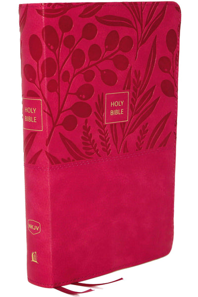 NKJV End-of-Verse Reference Bible, Personal Size, Pink - Re-vived