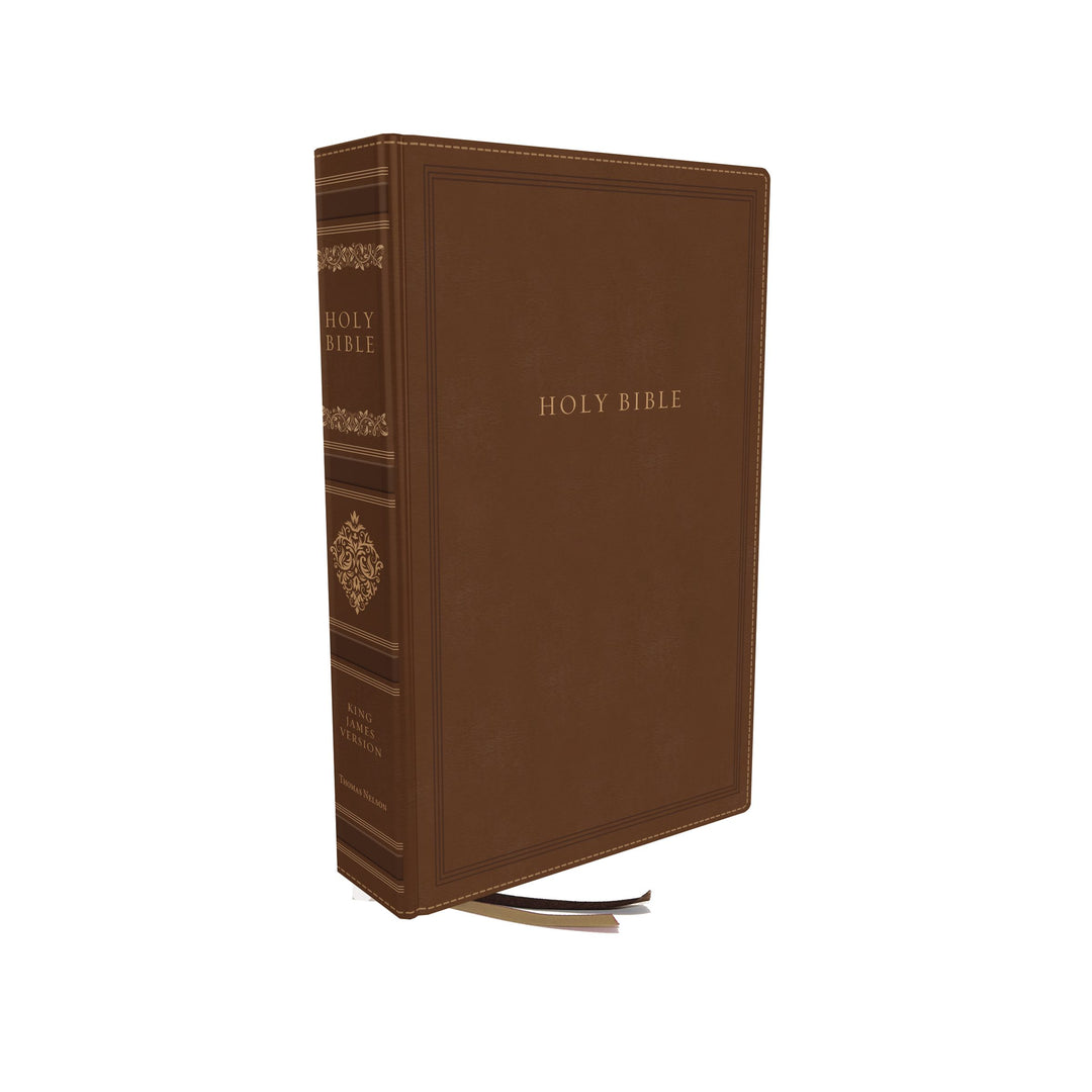 KJV Personal Size Reference Bible, Leathersoft Brown - Re-vived