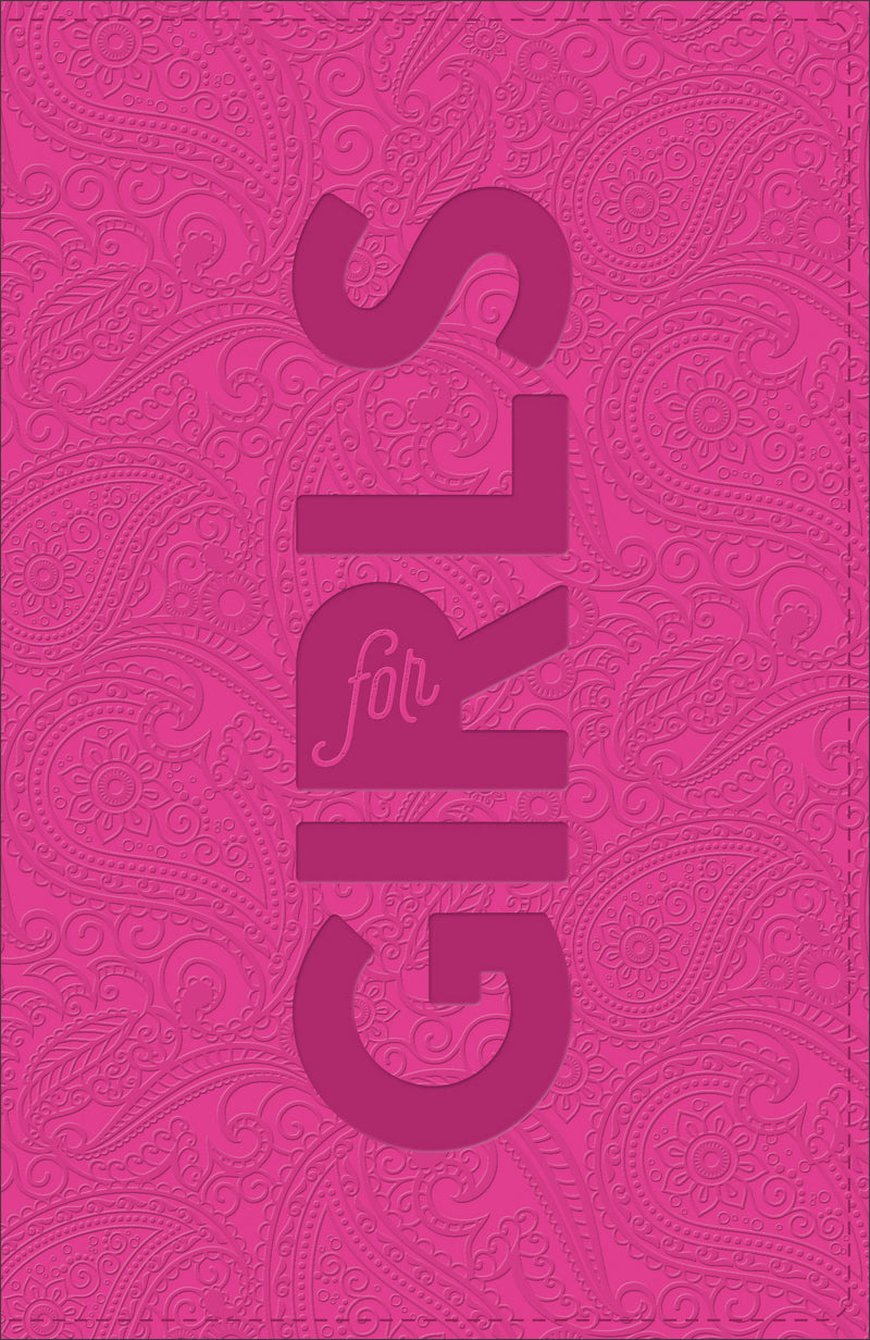 CSB Study Bible For Girls, Hot Pink, Paisley Design
