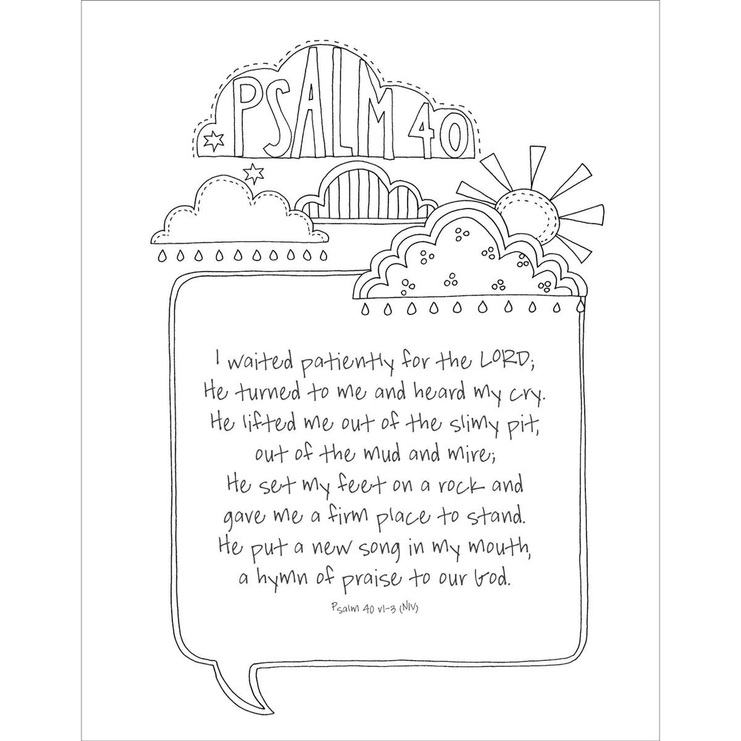 Exploring the Psalms - A Creative Colouring Journal - Re-vived