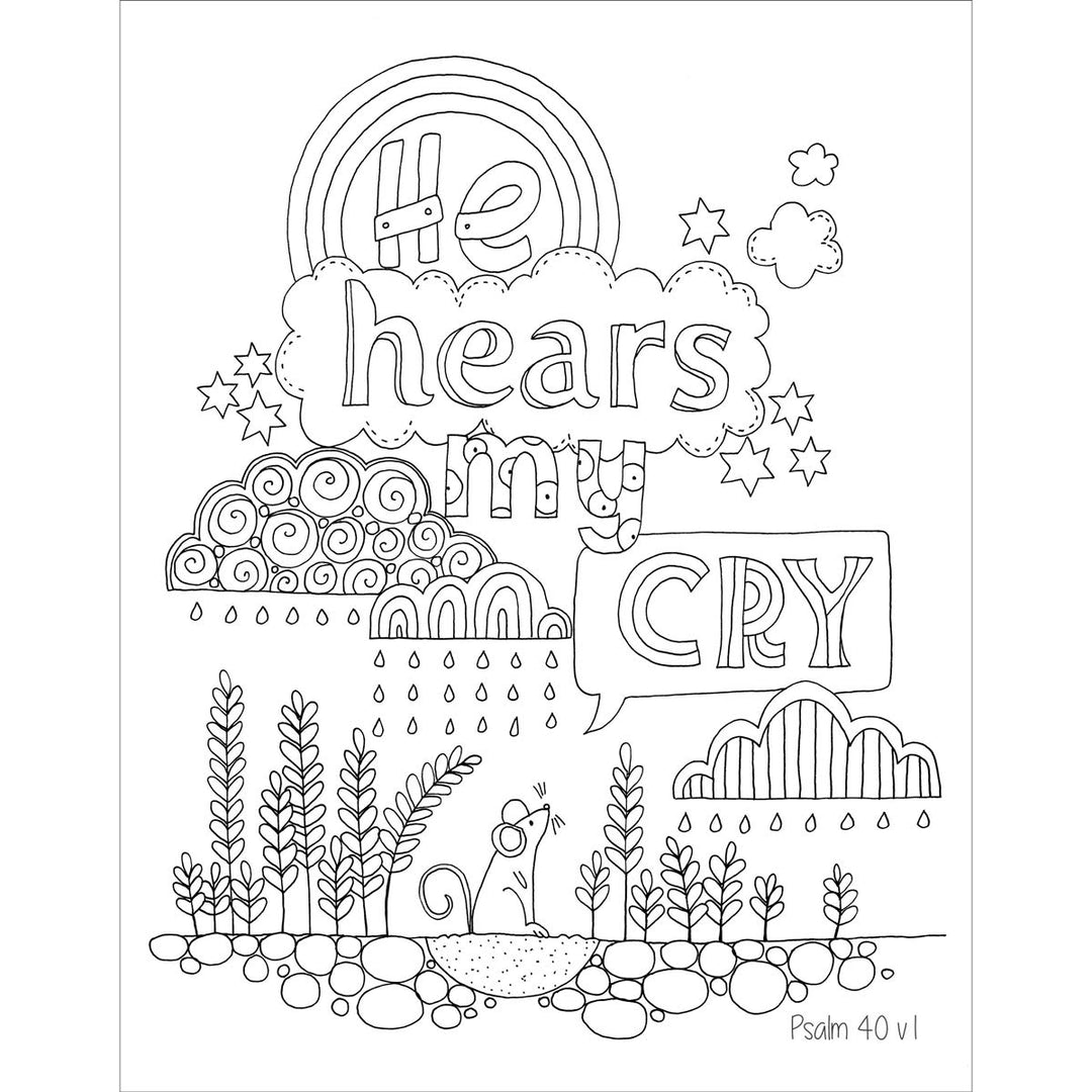 Exploring the Psalms - A Creative Colouring Journal - Re-vived