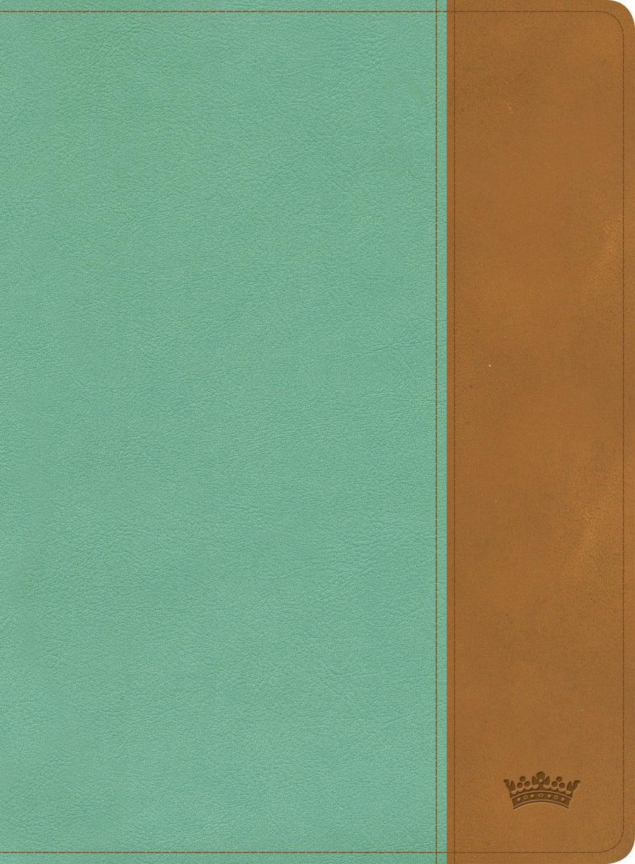 CSB Tony Evans Study Bible, Teal/Earth LeatherTouch - Re-vived