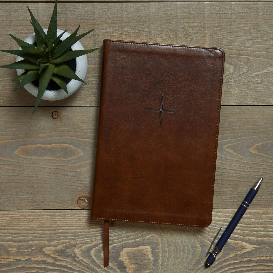 CSB Every Day with Jesus Daily Bible, Brown - Re-vived