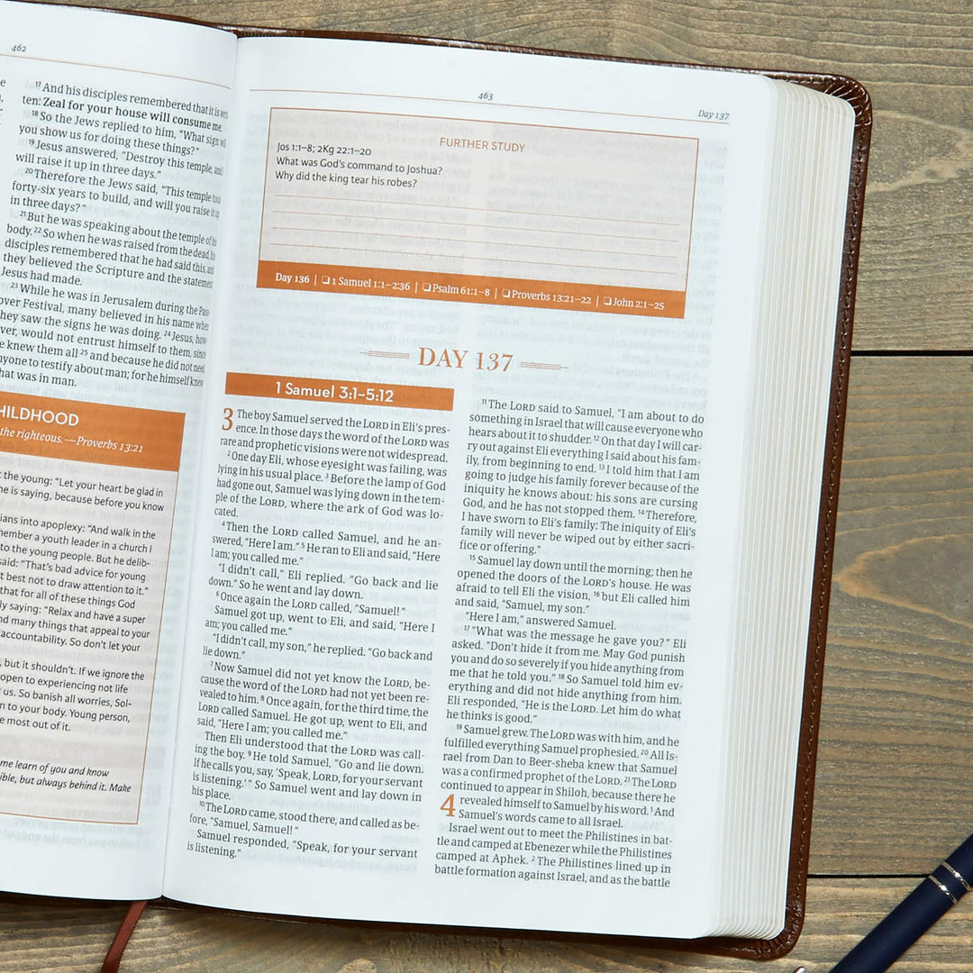 CSB Every Day with Jesus Daily Bible, Brown - Re-vived