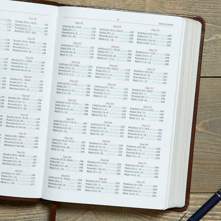 CSB Every Day with Jesus Daily Bible, Brown - Re-vived