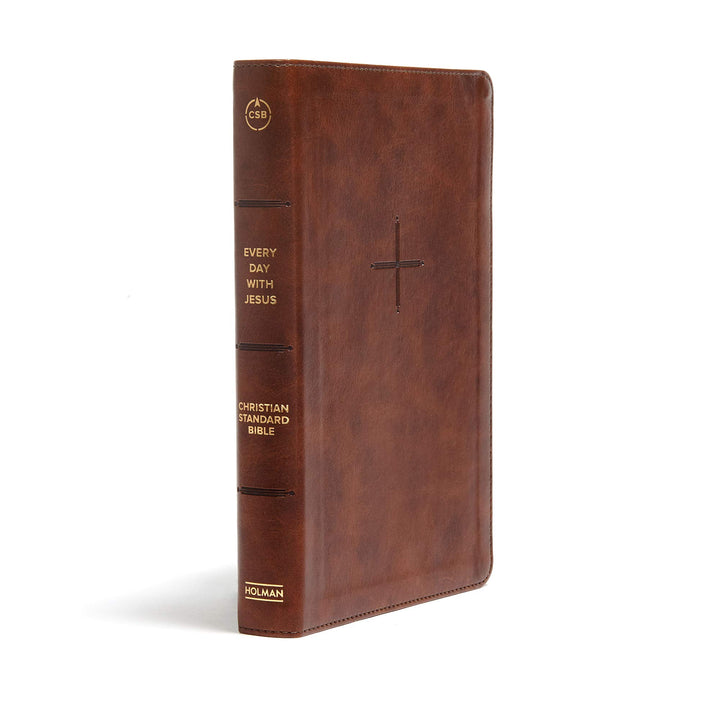 CSB Every Day with Jesus Daily Bible, Brown - Re-vived