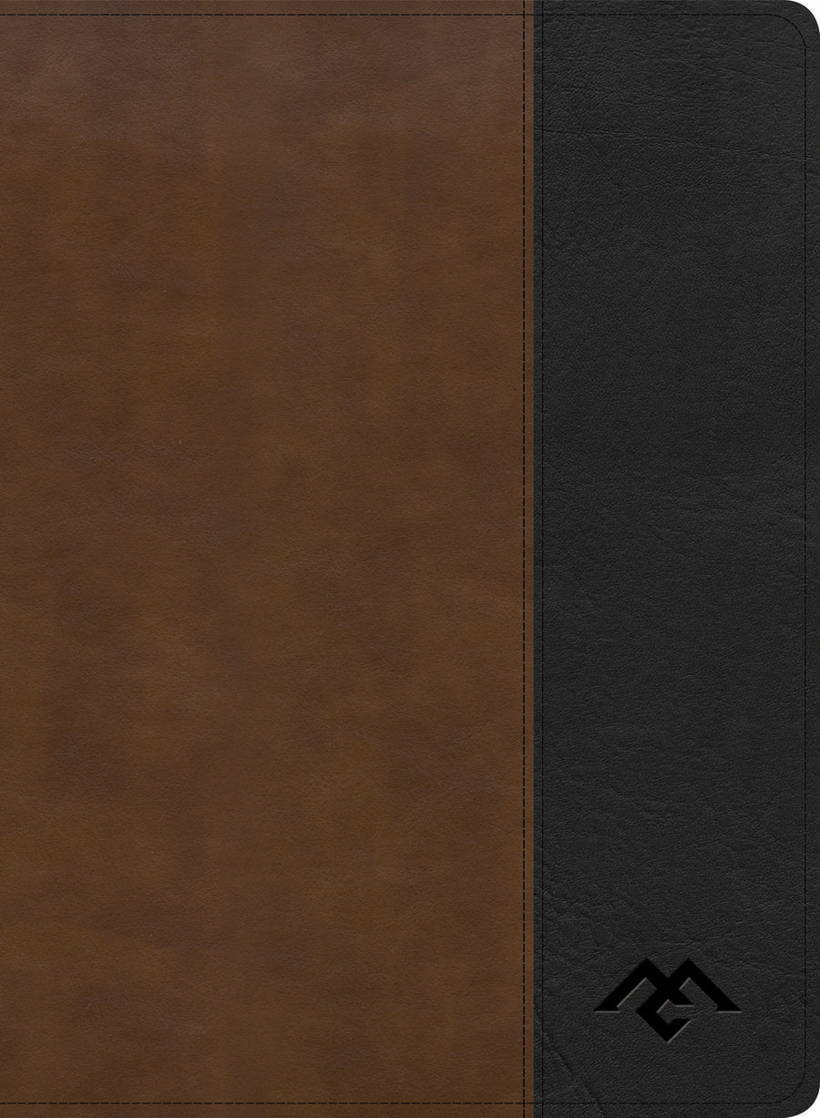 CSB Men of Character Bible, Brown/Black LeatherTouch - Re-vived