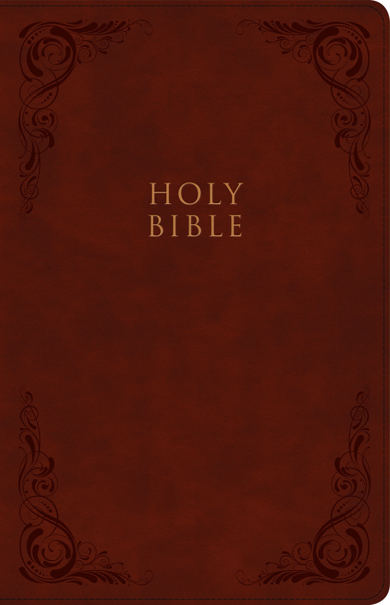 CSB Large Print Personal Size Reference Bible, Burgundy