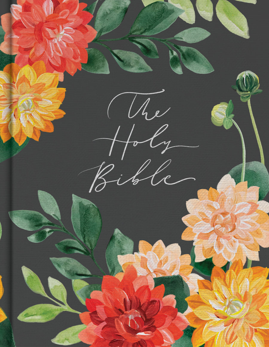 CSB Notetaking Bible, Hosanna Revival Edition, Dahlias - Re-vived