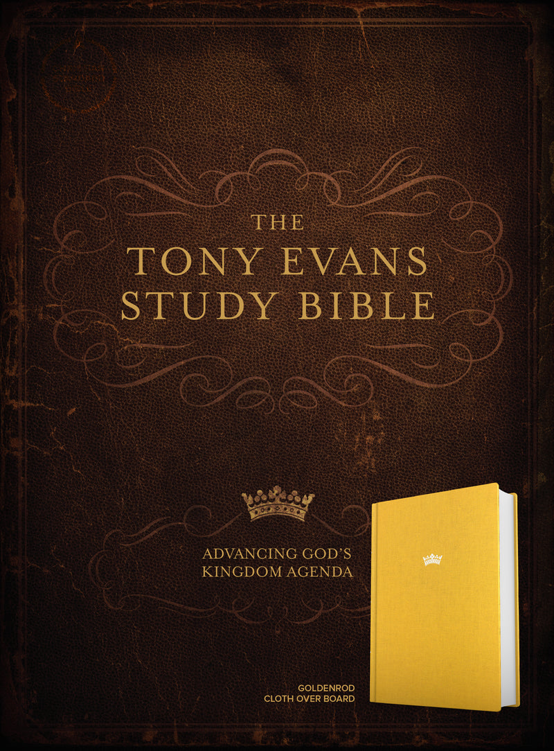 CSB Tony Evans Study Bible, Goldenrod Cloth over Board