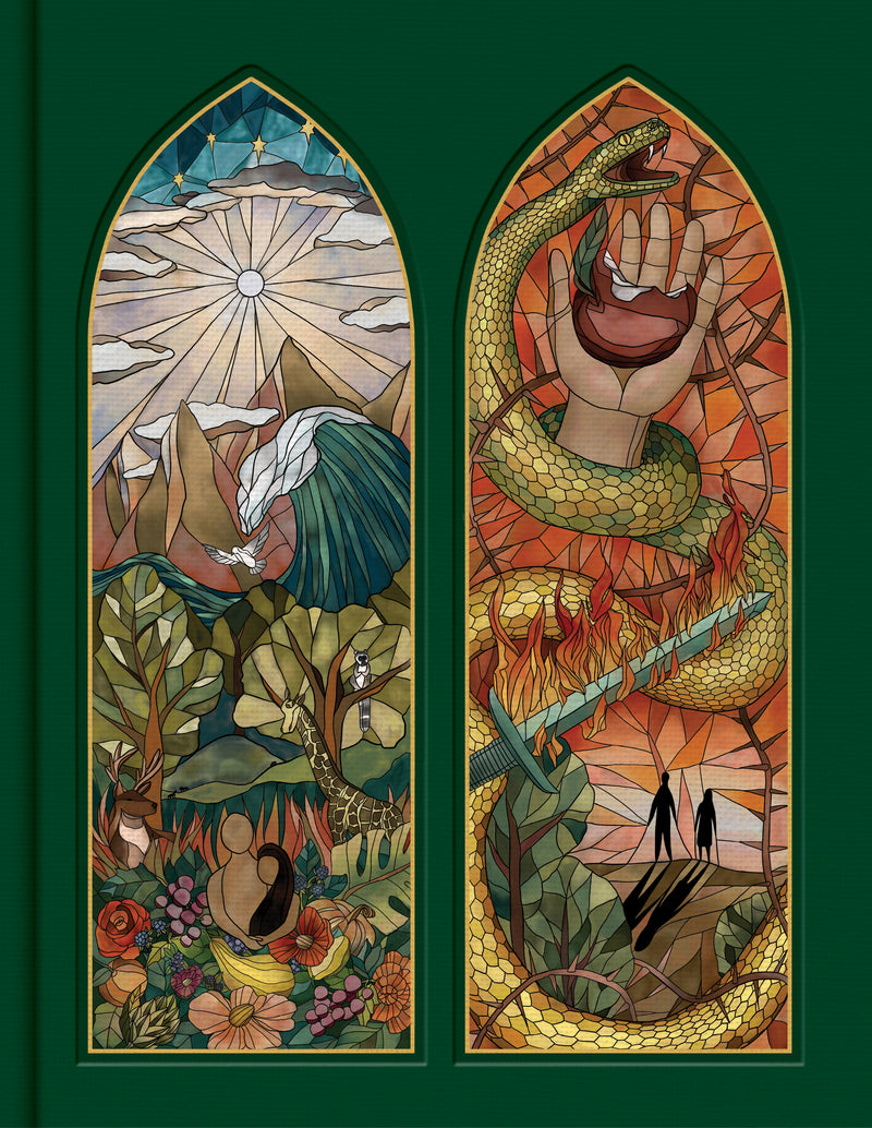 CSB Notetaking Bible, Stained Glass Edition, Emerald