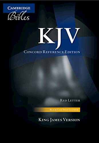 KJV Concord Reference Edition, Black Calf Split Leather