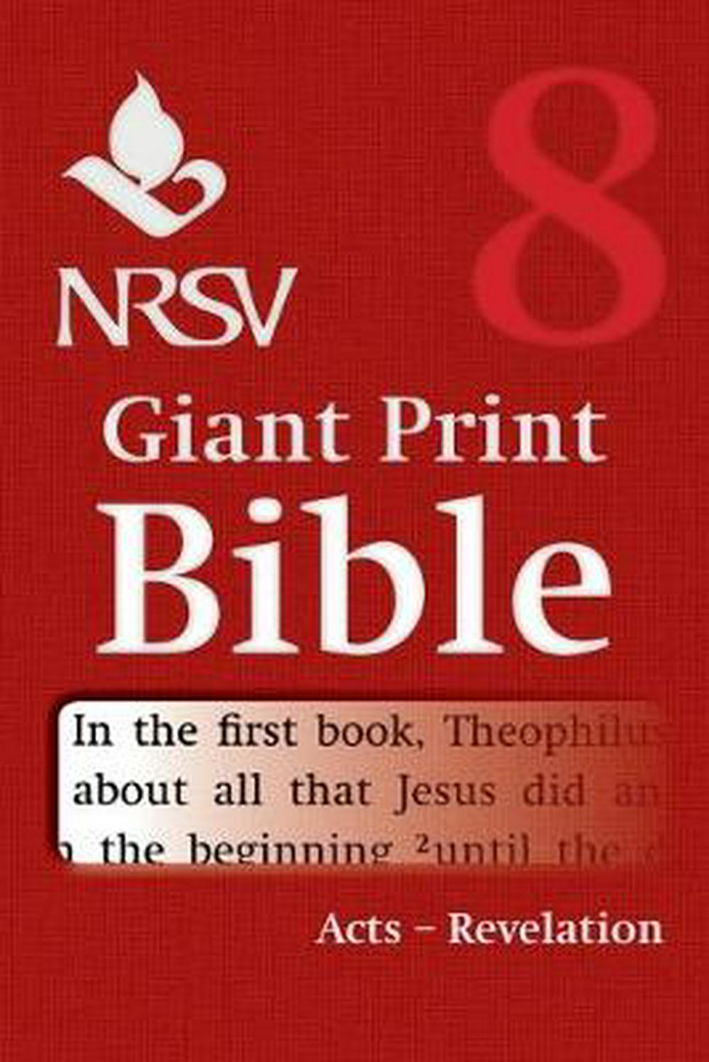 NRSV Giant Print Bible: Acts-Revelation - Re-vived