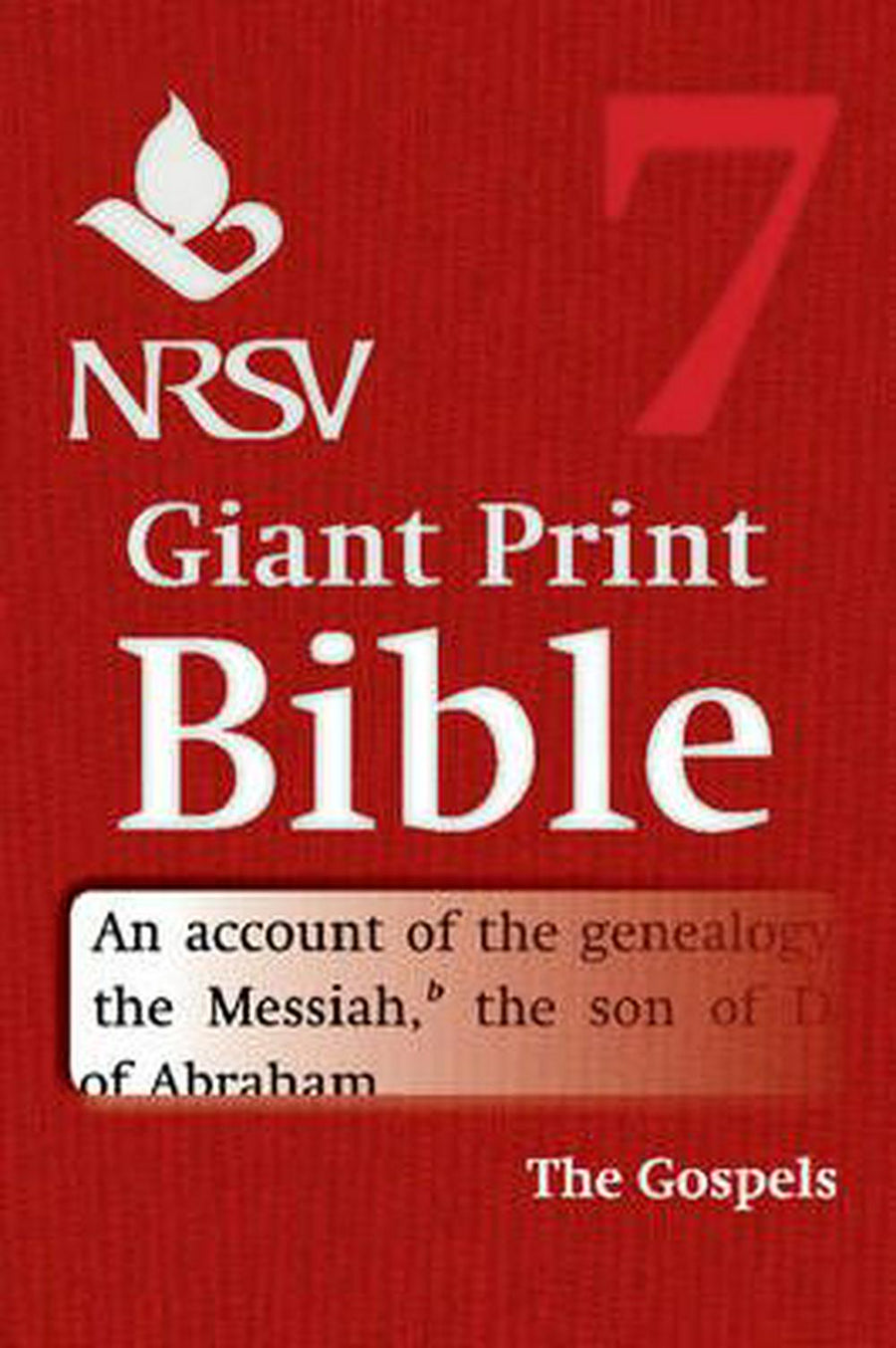 NRSV Giant Print Bible: Gospels - Re-vived