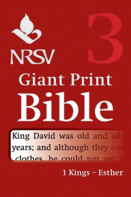 NRSV Giant Print Bible: 1 Kings-Esther - Re-vived