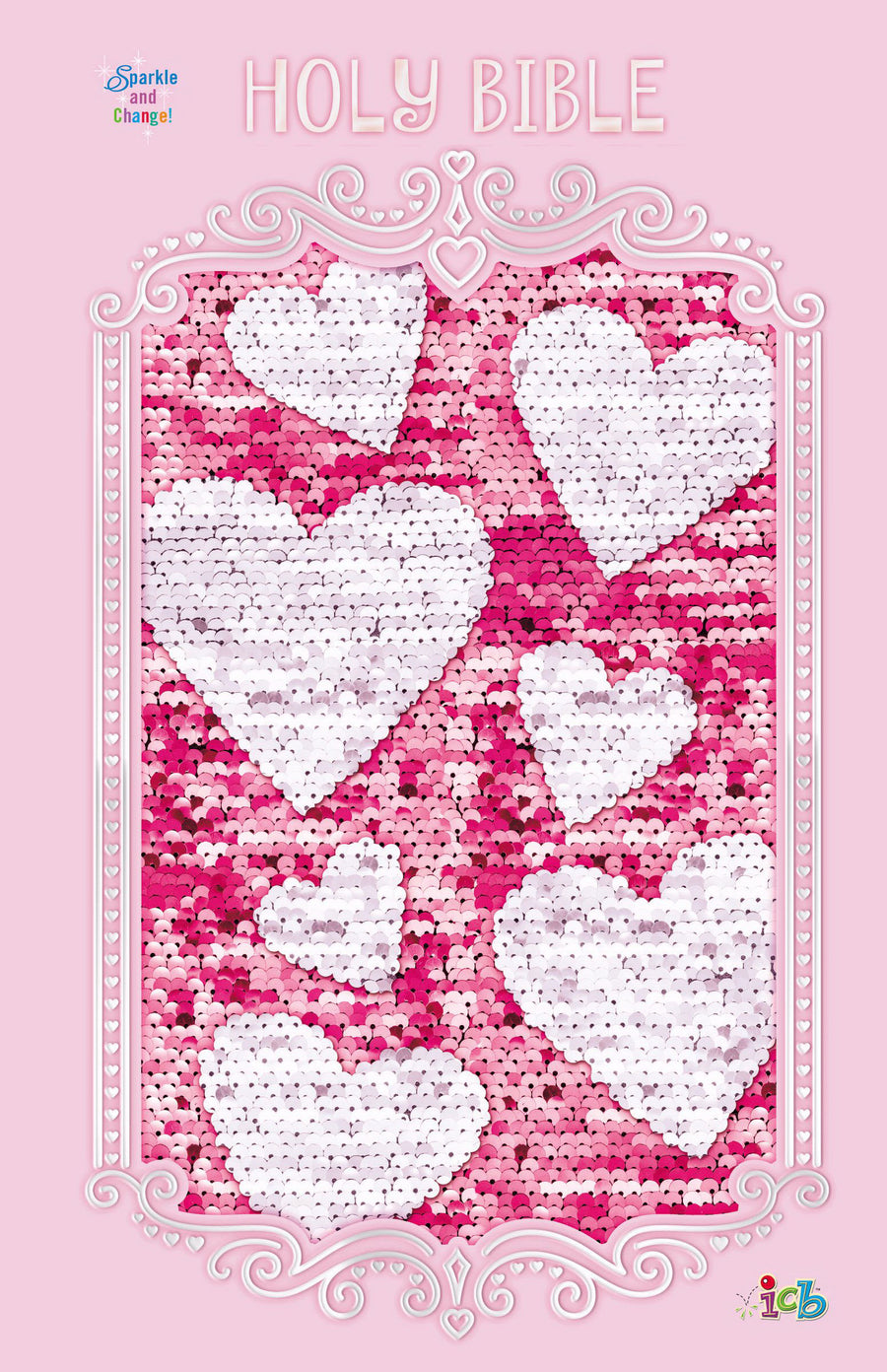ICB Sequin Sparkle And Change Bible, Pink - Re-vived