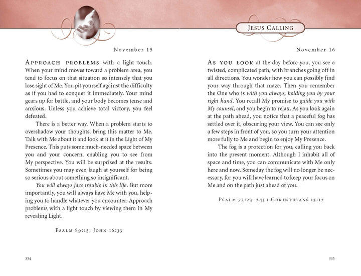 Jesus Calling - Deluxe Edition Pink Cover - Re-vived