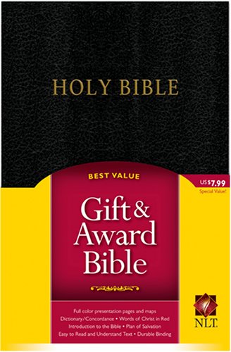 NLT Gift And Award Bible, Black - Re-vived