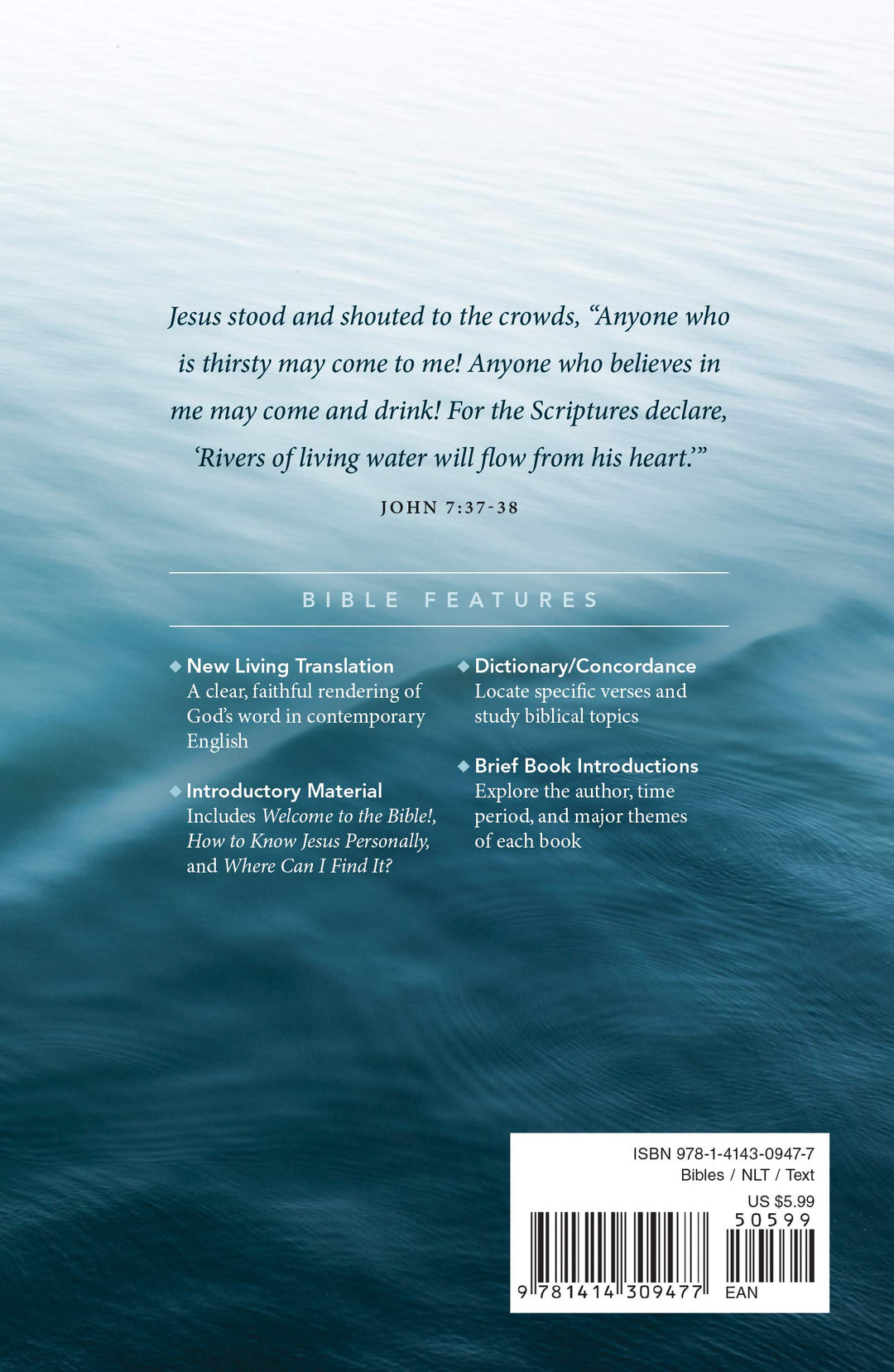 NLT Gift And Award Bible, Blue - Re-vived