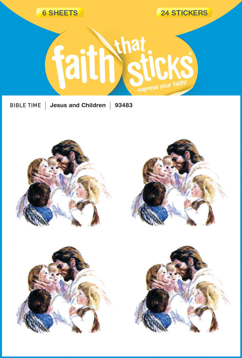 Jesus and Children - Faith That Sticks Stickers