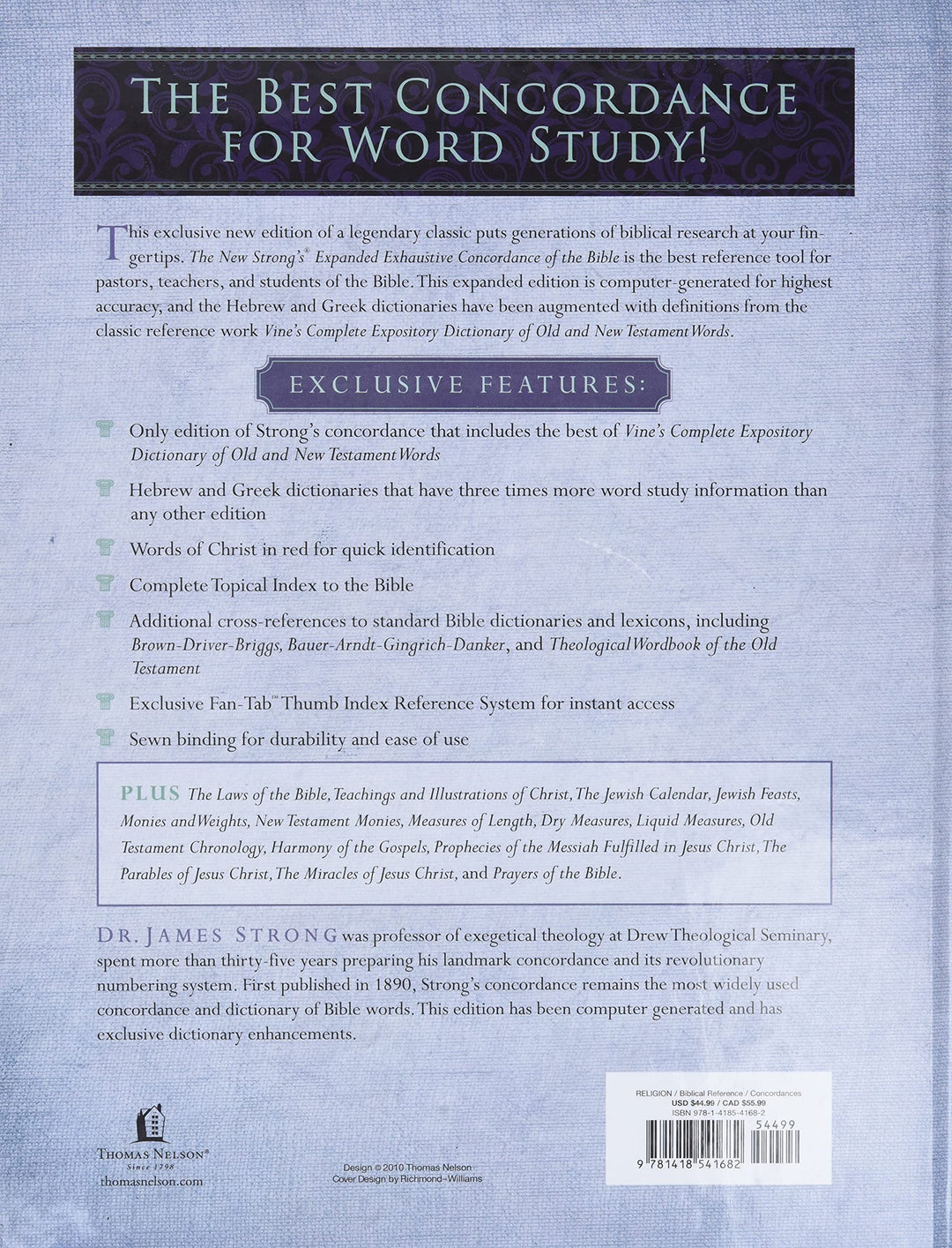 The New Strong's Expanded Exhaustive Concordance Of The Bible - Re-vived