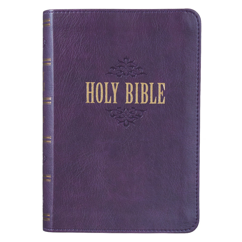 KJV Large Print Compact Bible, Purple
