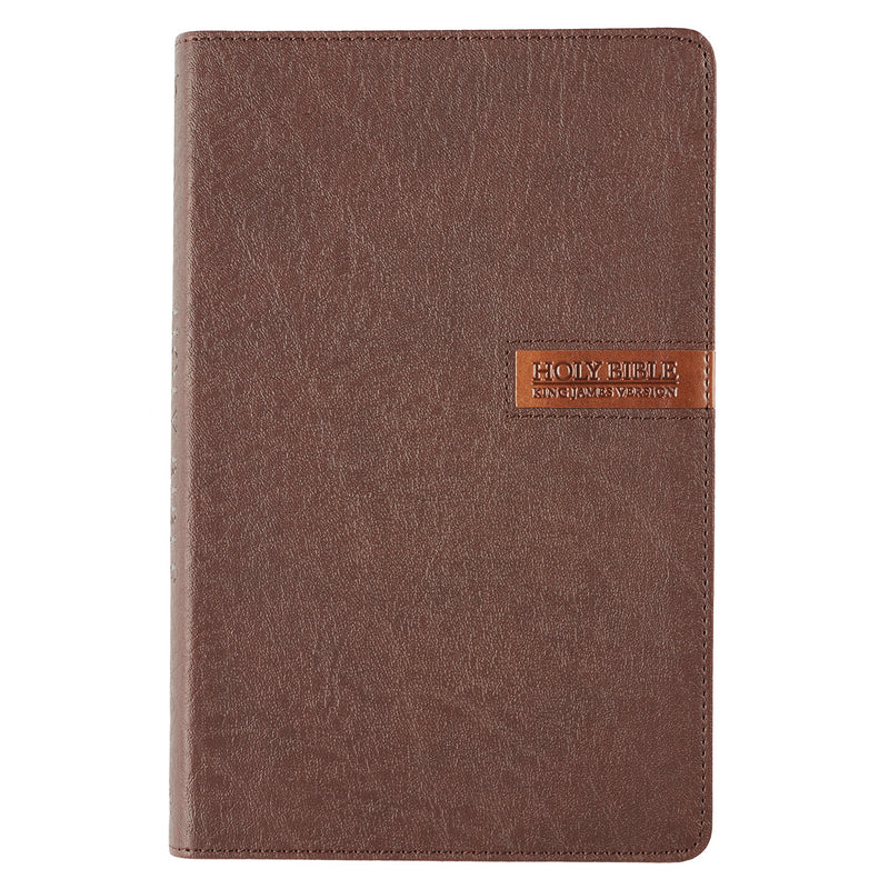 KJV Standard Size Bible, Brown