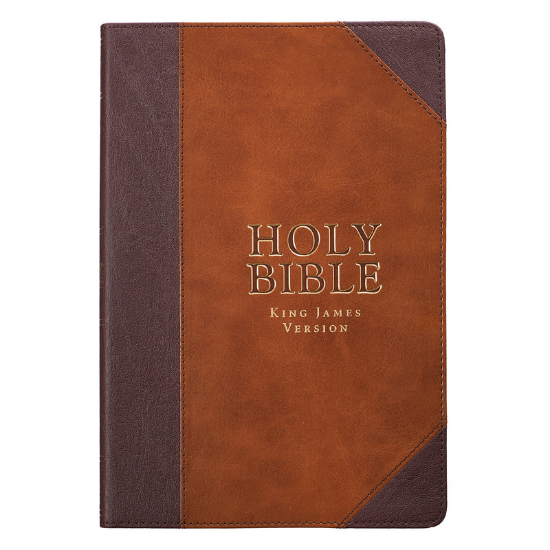 KJV Large Print Thinline Bible, Brown