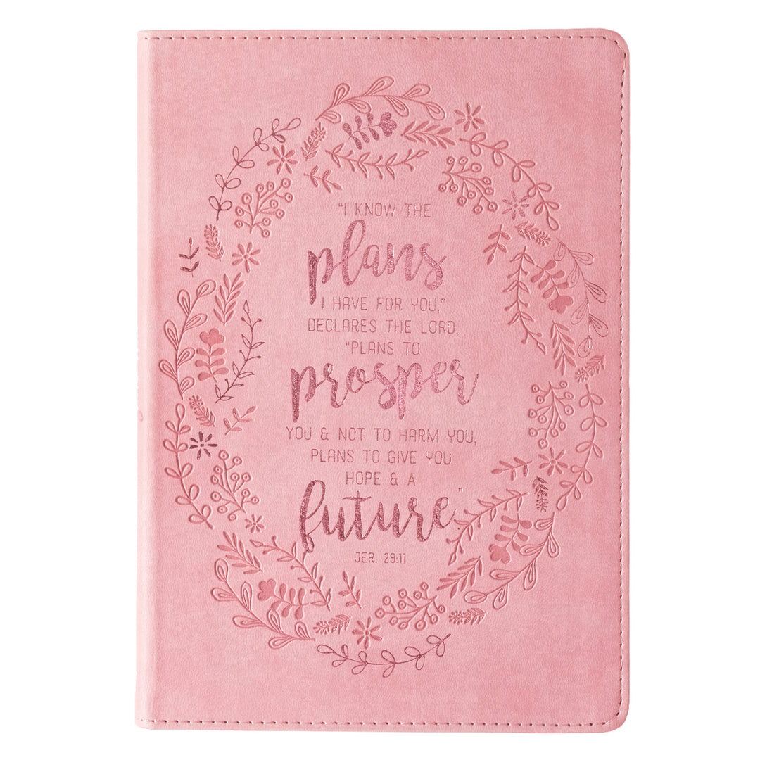 Jeremiah 29:11 Pink Slimline Journal