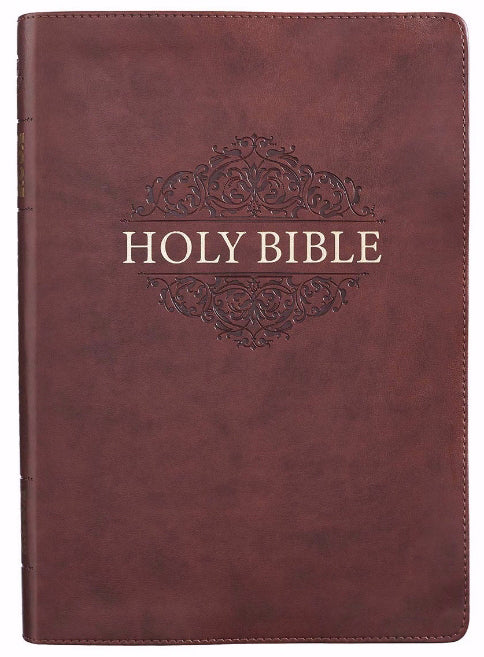 KJV Giant Print Bible, Brown - Re-vived