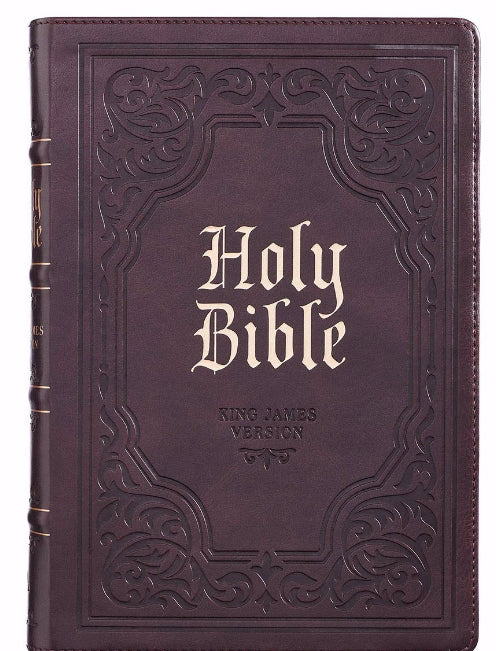 KJV Giant Print Bible, Dark Brown, Indexed