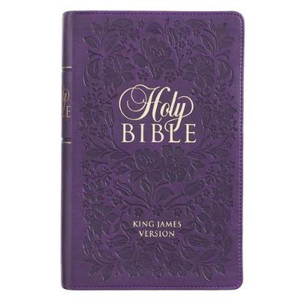 KJV Giant Print Bible, Purple, Thumb Indexed