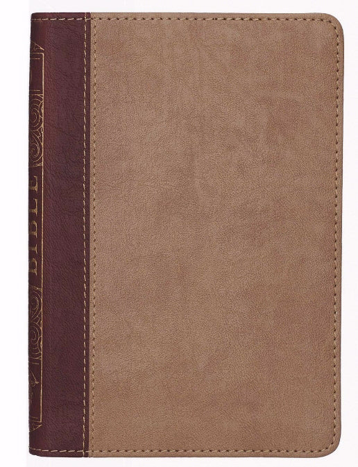 KJV Compact BIble, Brown Two Tone - Re-vived