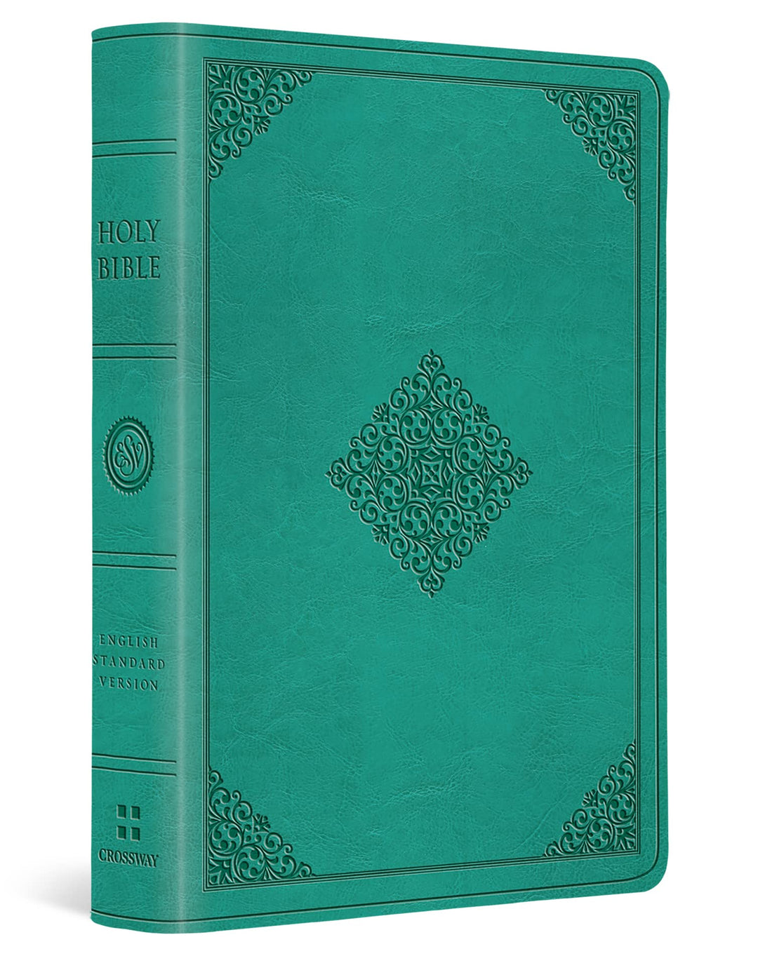 ESV Value Large Print Compact Bible TruTone, Teal, Ornament - Re-vived