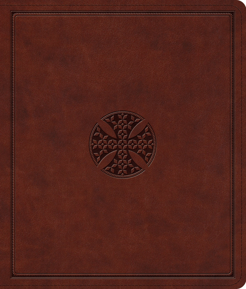 ESV Journaling Bible, TruTone, Brown, Mosaic Cross Design
