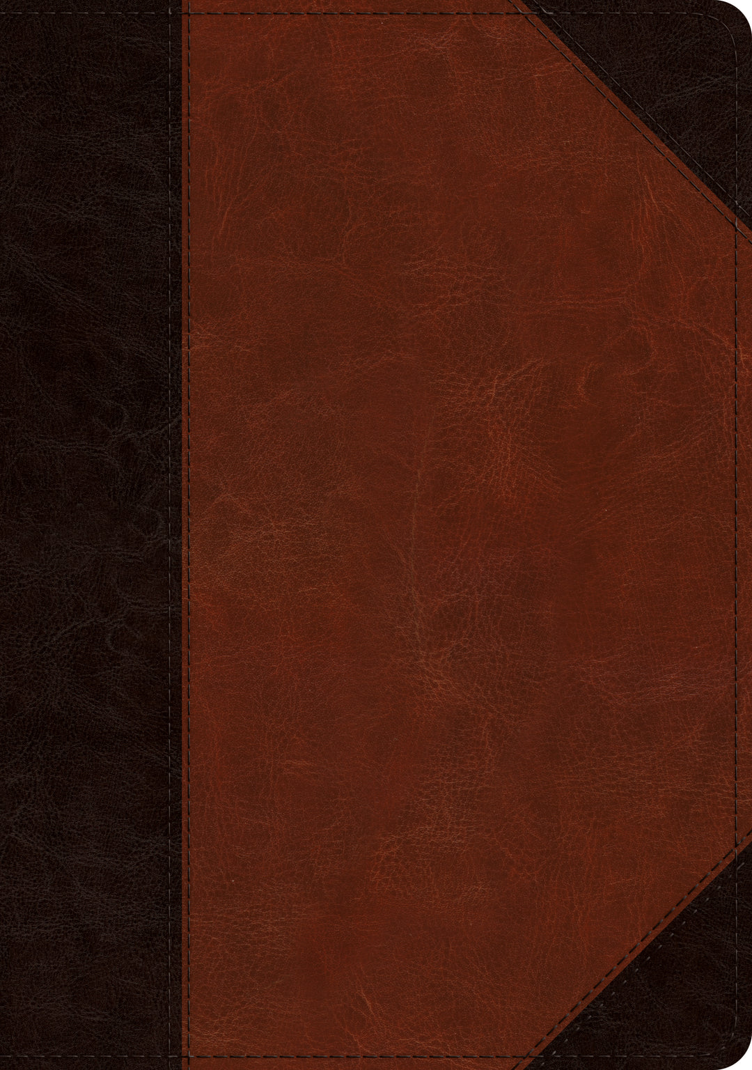 ESV Large Print Wide Margin Bible TruTone, Brown/Cordovan - Re-vived