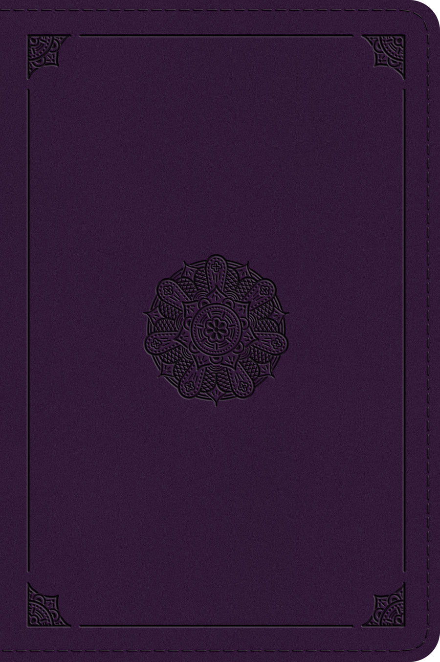 ESV Large Print Bible, Lavender, Emblem Design - Re-vived