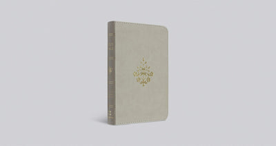 ESV Compact Bible, TruTone, Stone, Branch Design