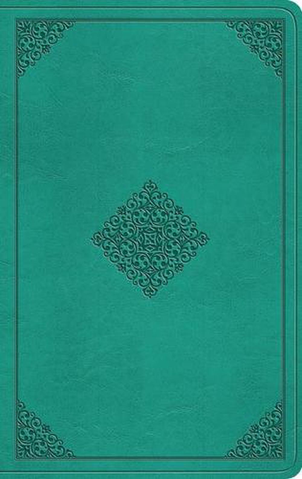 ESV Value Thinline Bible, Teal, Ornament Design - Re-vived