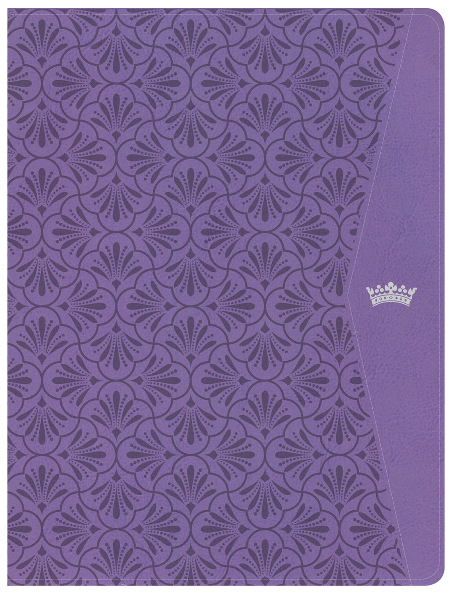 CSB Tony Evans Study Bible, Purple LeatherTouch, Indexed - Re-vived