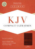 KJV Compact Ultrathin Bible Brown LeatherTouch - N/A - Re-vived.com