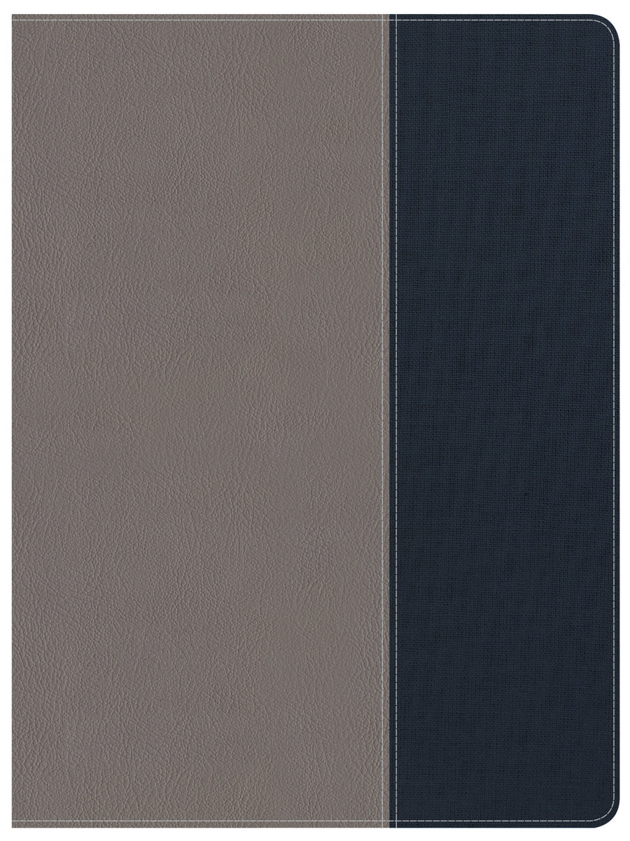 CSB Apologetics Study Bible for Students, Gray/Navy Leathertouch - Re-vived