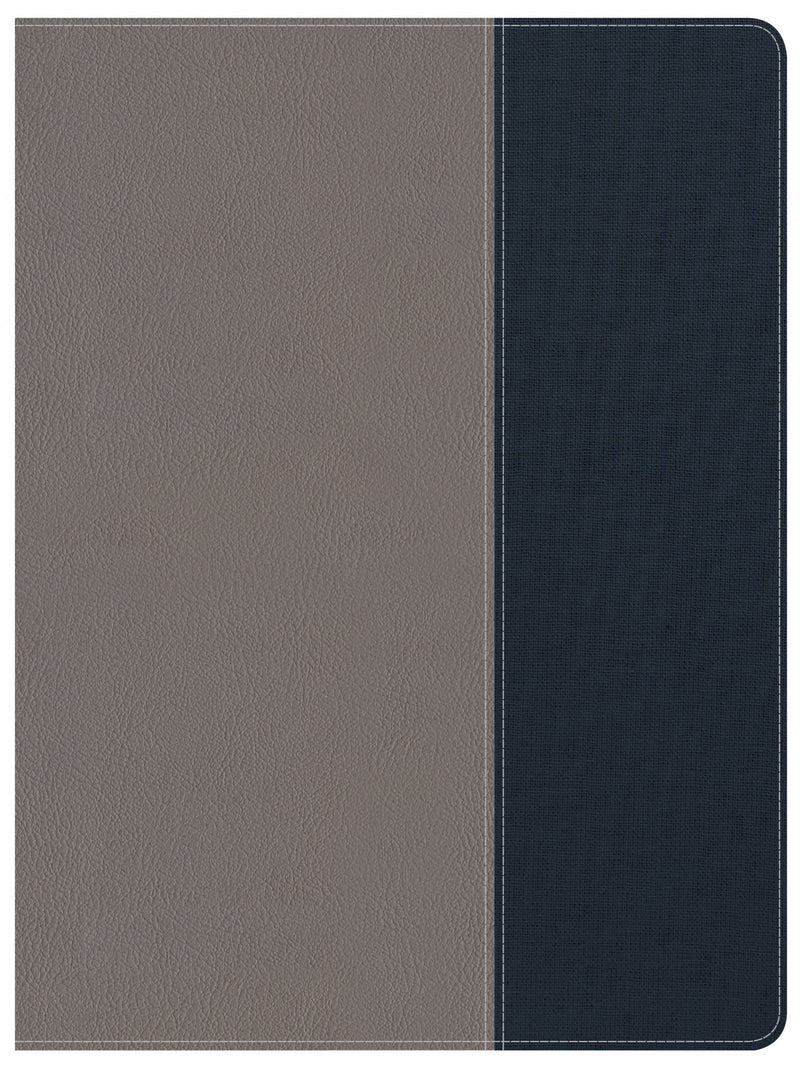 CSB Apologetics Study Bible for Students, Gray/Navy Leathertouch - Re-vived