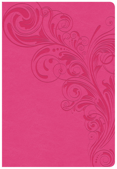 CSB Super Giant Print Reference Bible, Pink Leathertouch - Re-vived