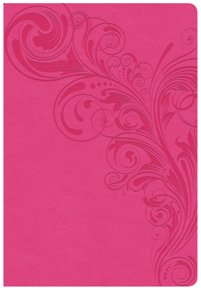 CSB Super Giant Print Reference Bible, Pink Leathertouch - Re-vived