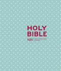 NIV Journalling Bible Mint Polka-Dot Patterned Cloth Hardback - N/A - Re-vived.com